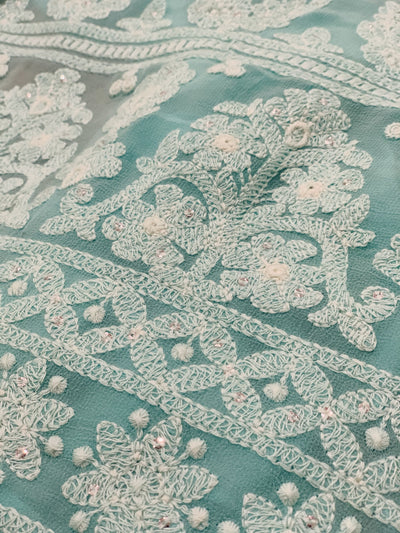 Georgette Chikankari Saree