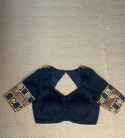 Black brocade blouse