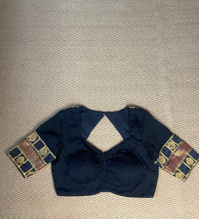 Black brocade blouse