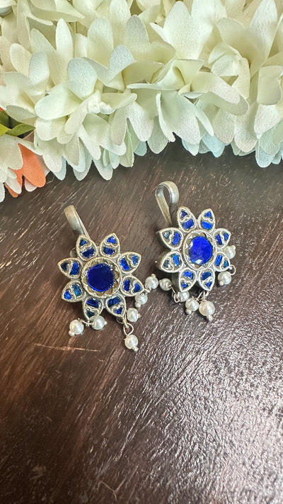 Silver Bugadis with kemp stones