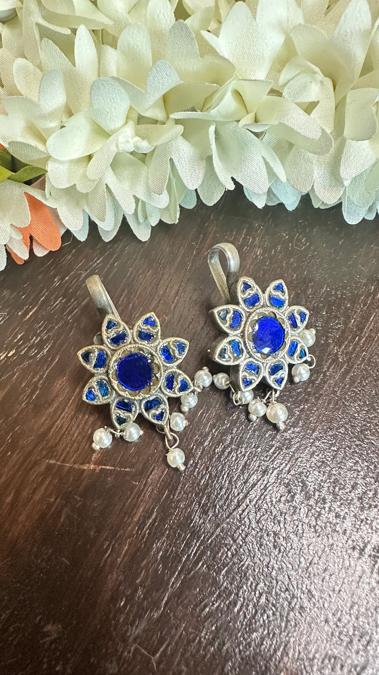 Silver Bugadis with kemp stones