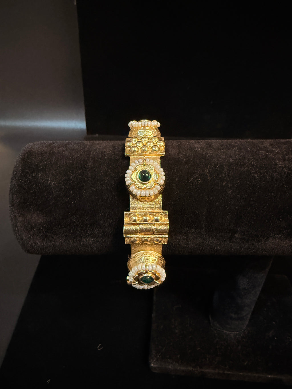 Handmade Gold openable kada (fits 2.4 to 2.8)