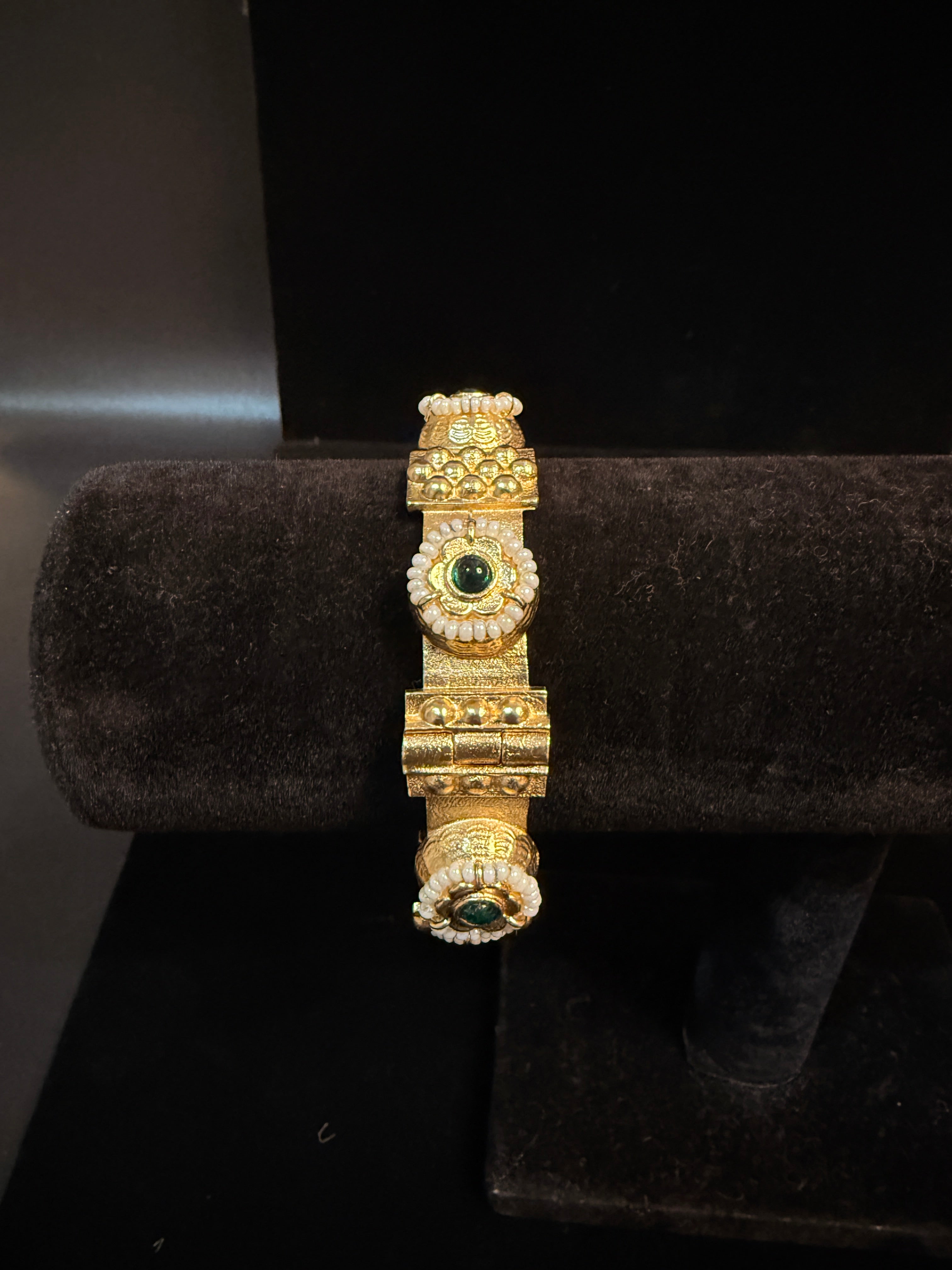 Handmade Gold openable kada (fits 2.4 to 2.8)