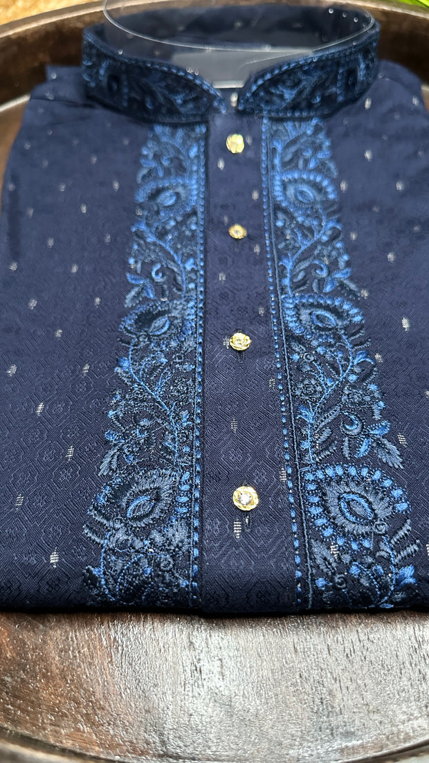 Navy blue kurta - 38