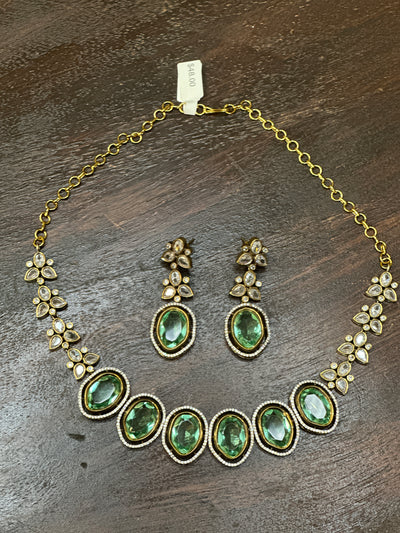 Necklace with earring