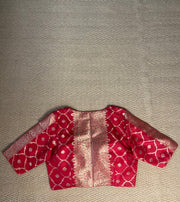 Red tissue silk blouse