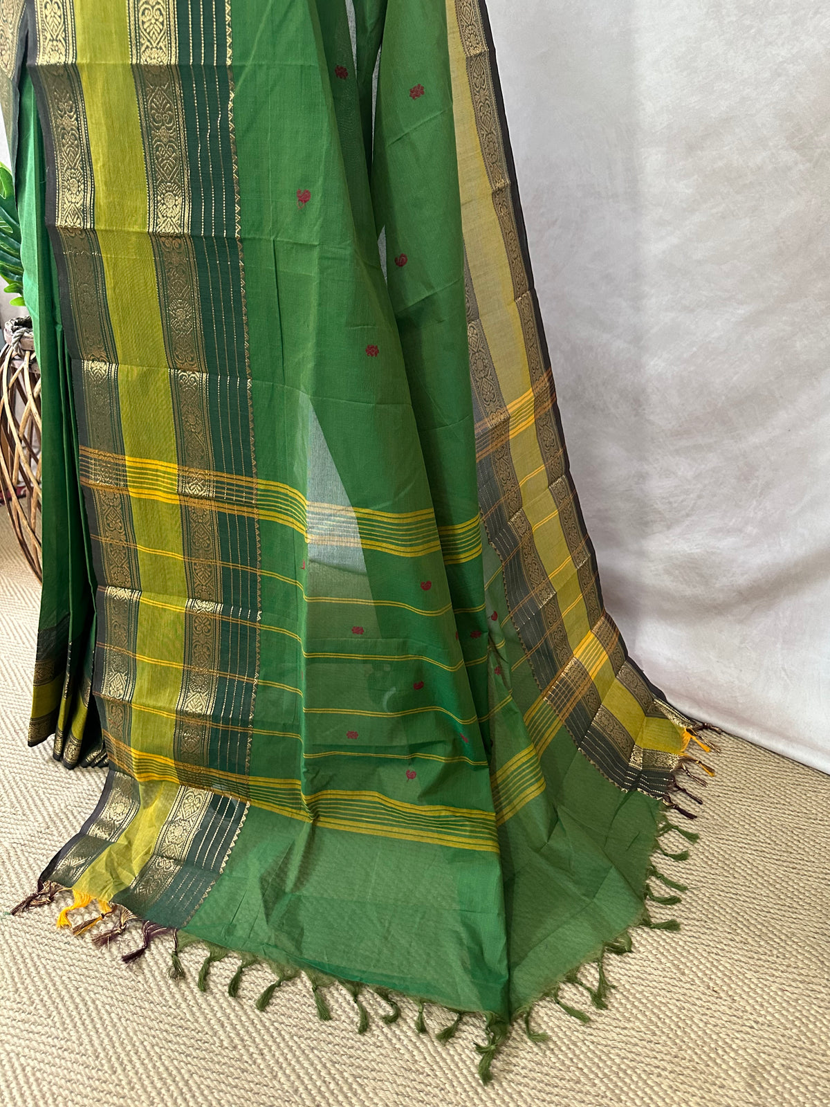 Kanchivaram cotton handloom saree , no BP