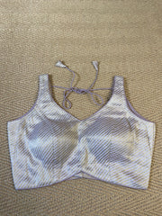 Pastal pink brocade bloue