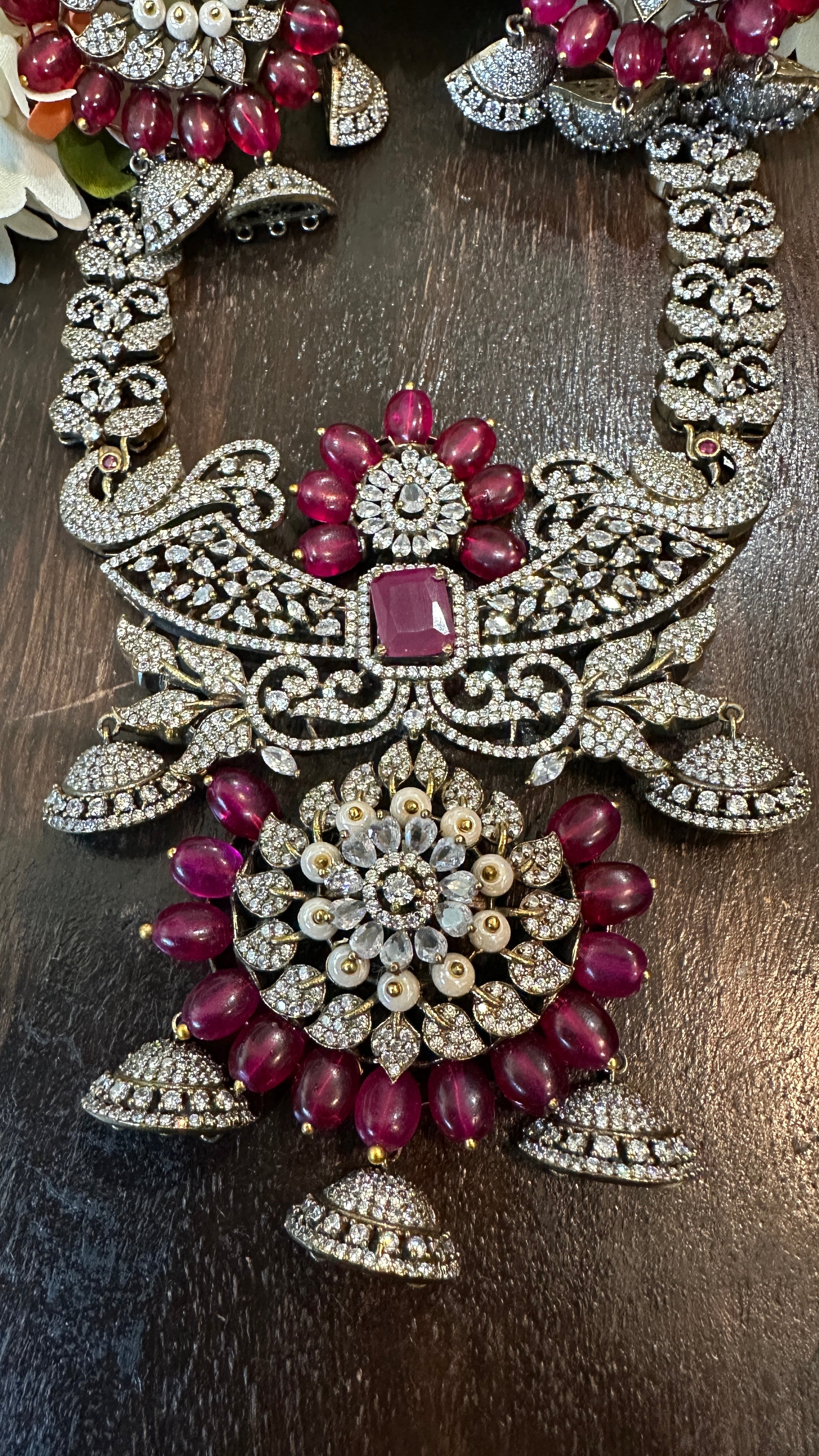 Necklace with earring