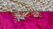Pink silk blouse