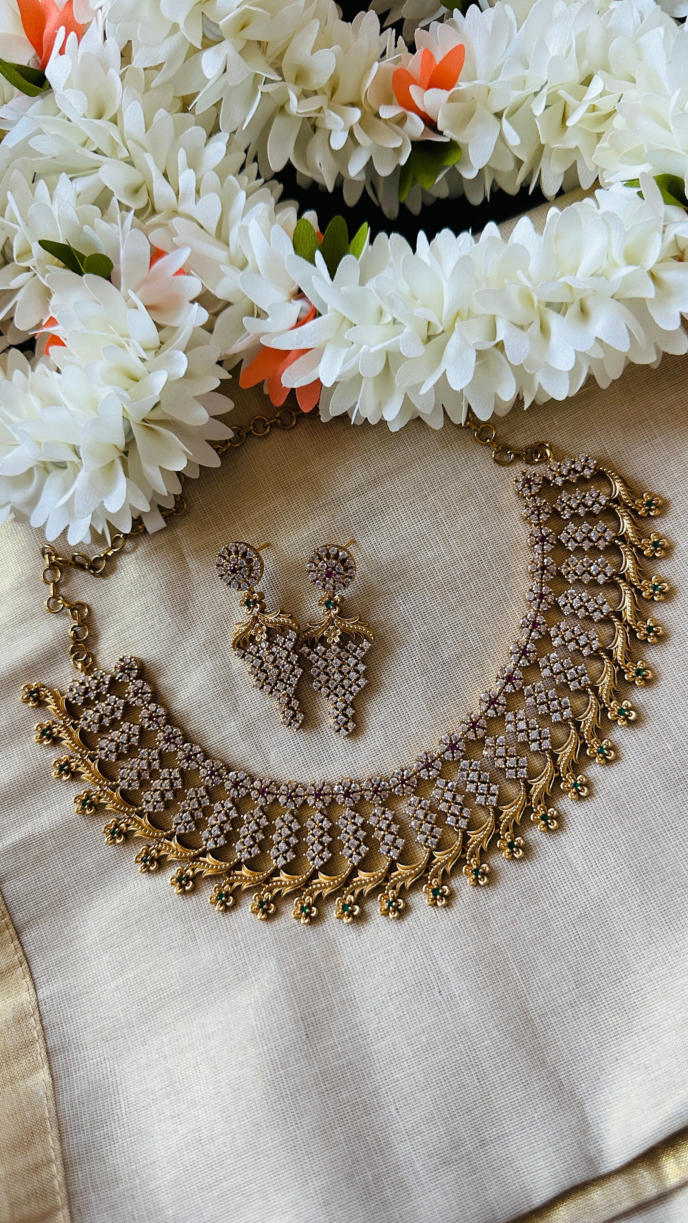 Necklace with earring