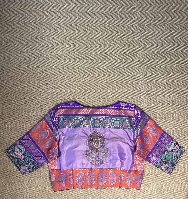 Multi color silk blouse