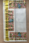 Soft tissue cotton saree with digital print