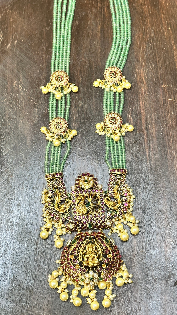 Long necklace with earring