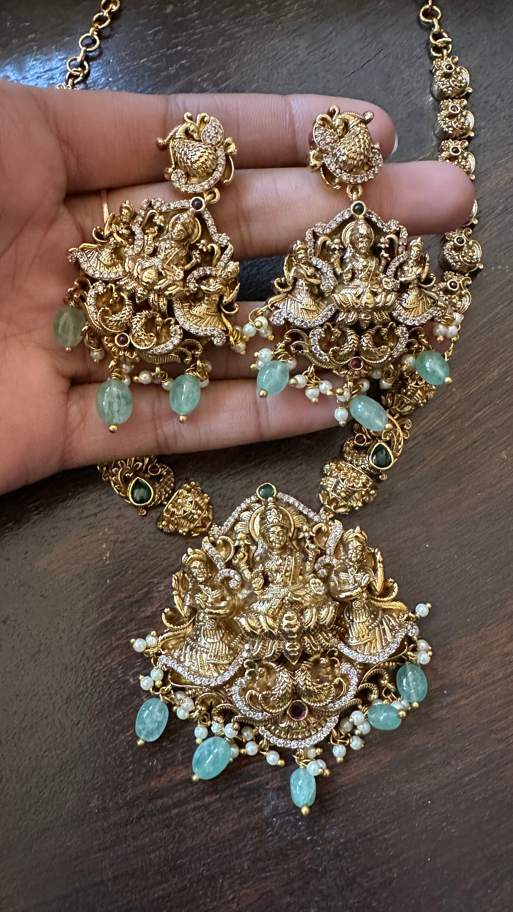 Necklace with earring