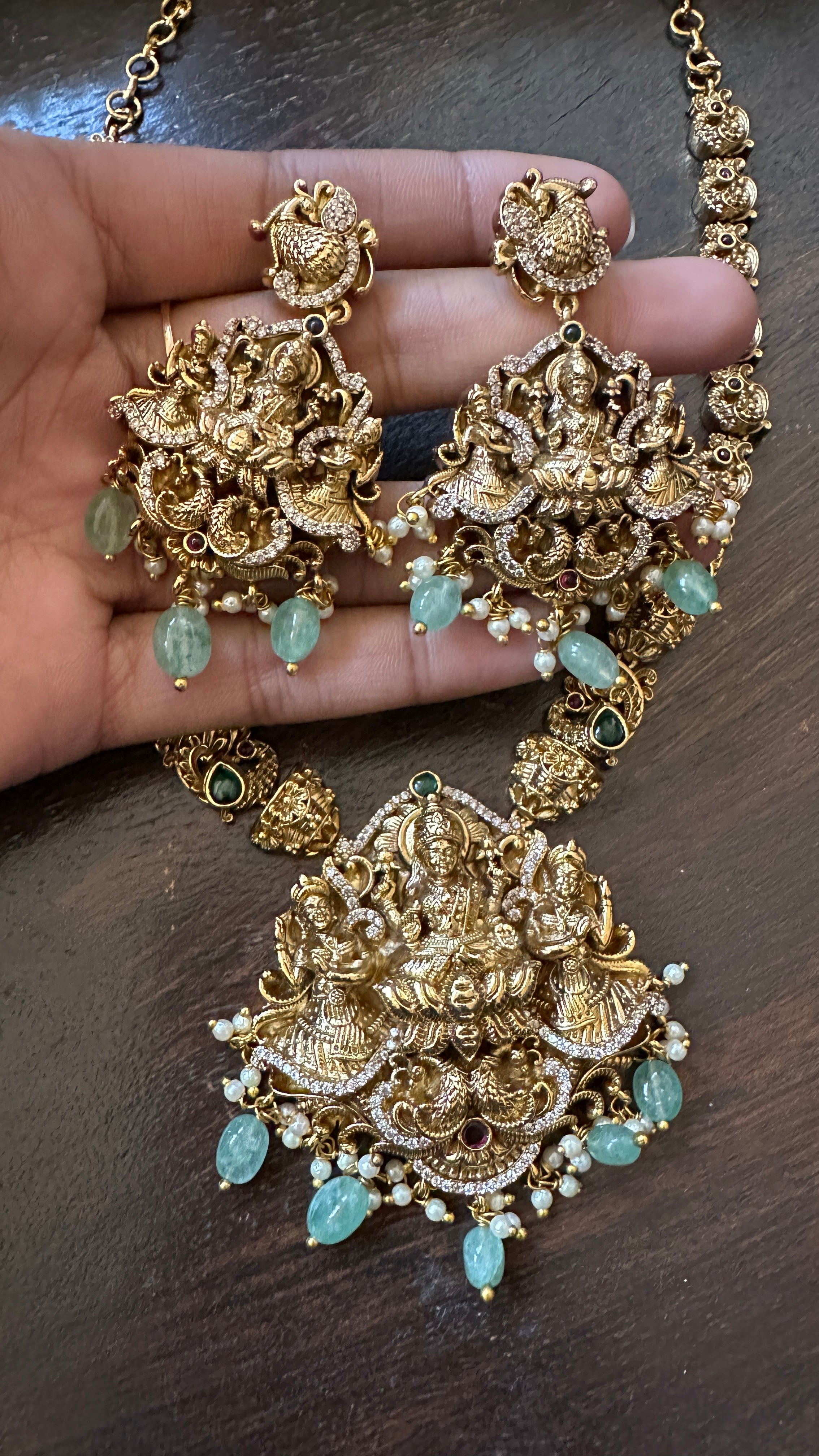 Necklace with earring