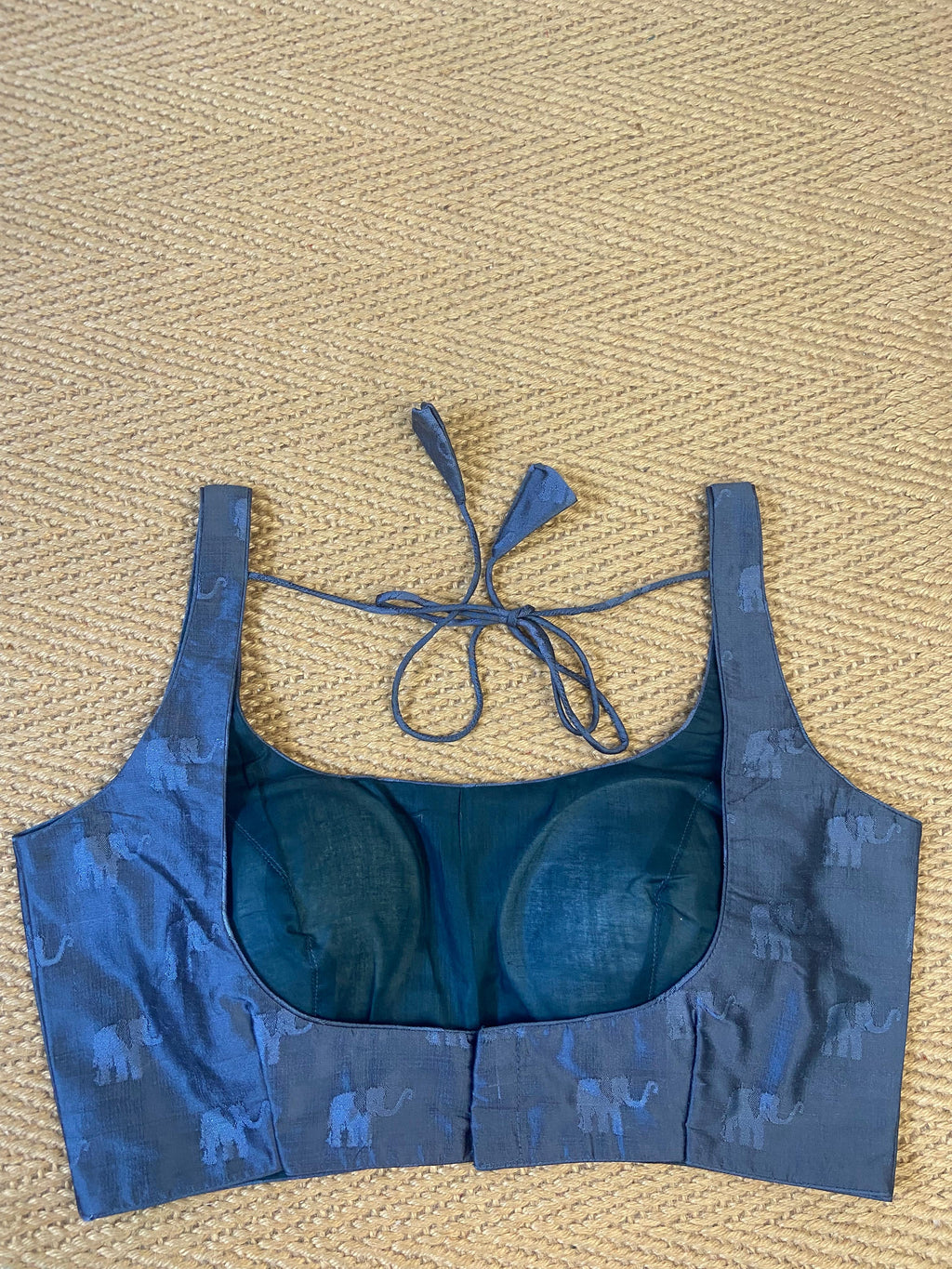 Grey silk blouse