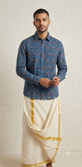Ajrakh handblock printed shirts in pure Cotton