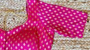 Pink brocade blouse