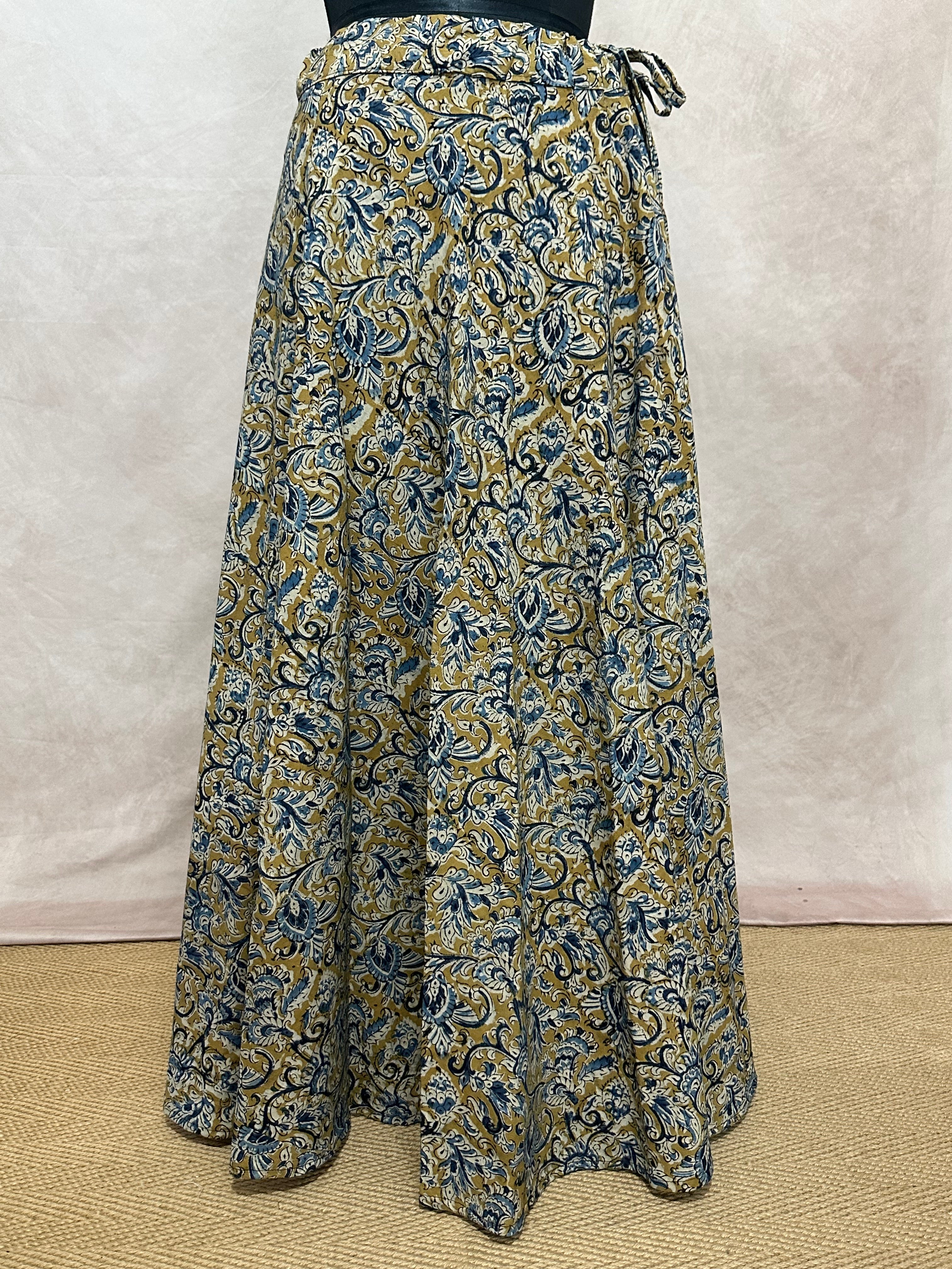 Kalamkari skirt - fits up to 36inch waist