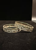 Silver replica light weight bangle set - 2.4