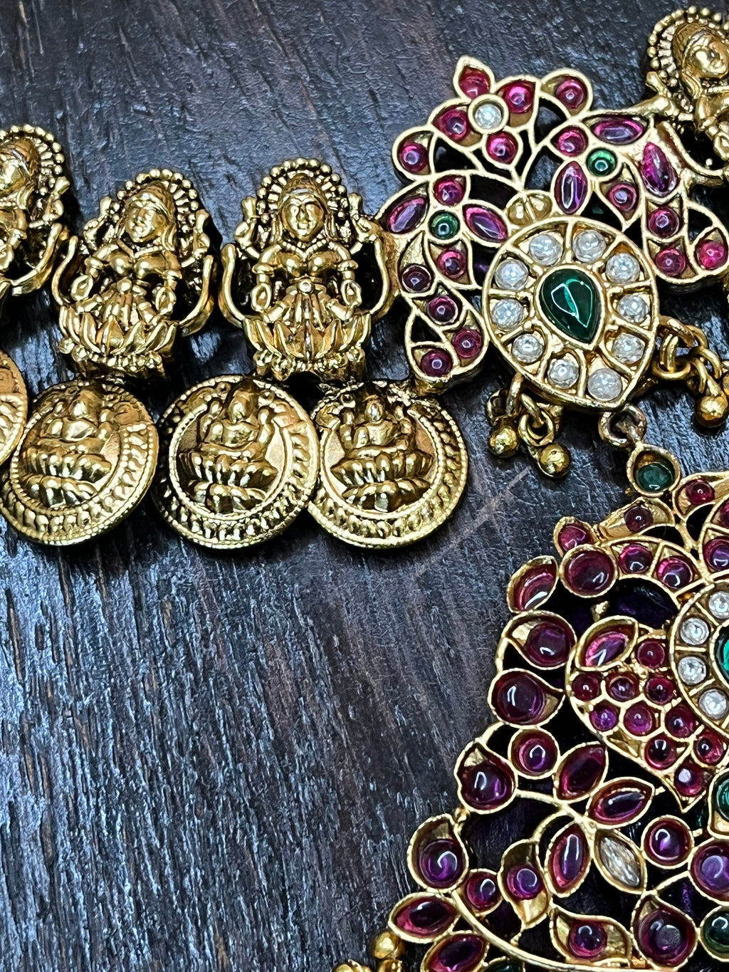 Necklace with pendent and jhumka