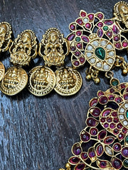Necklace with pendent and jhumka