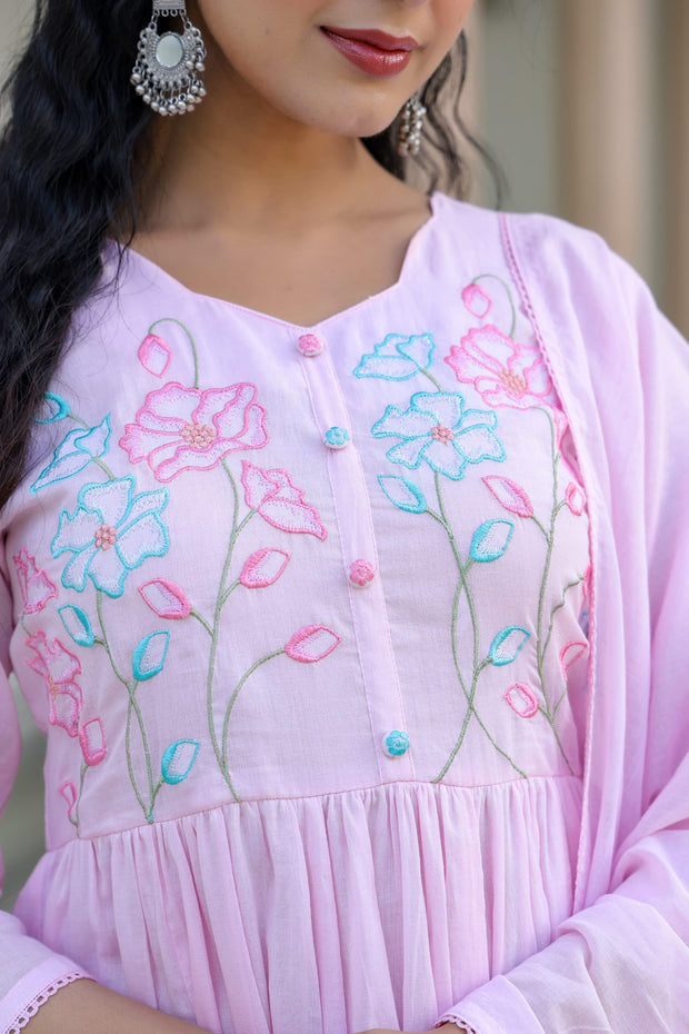 Light Pink kurti set