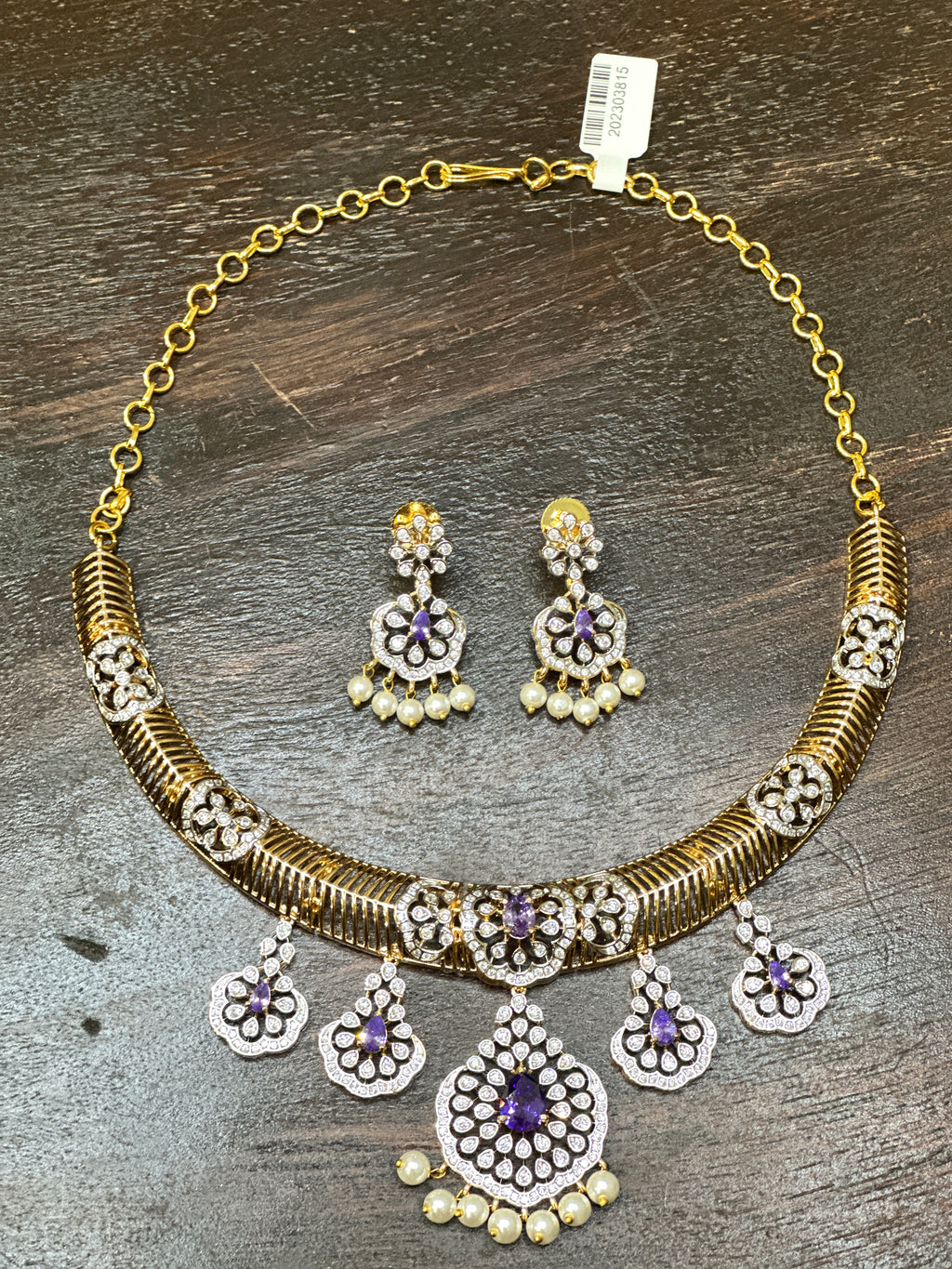 Necklace with earring