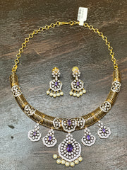 Necklace with earring
