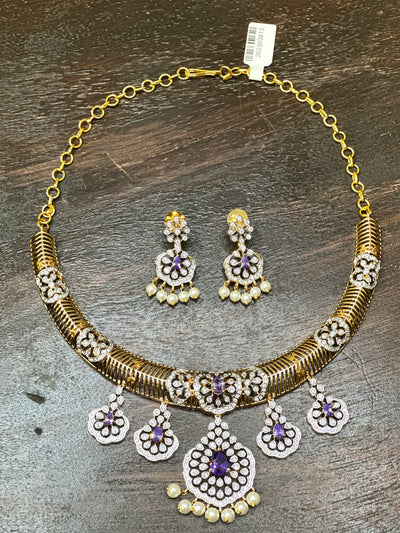 Necklace with earring