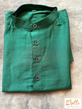16 Yr Boys Cotton Silk Green Kurta Boy Kids Set