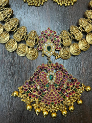 Necklace with pendent and jhumka