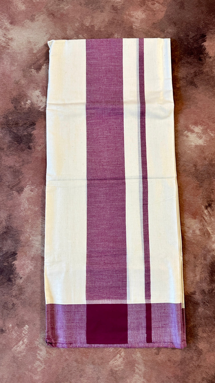 Soft cotton set mundu with border