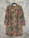 Green printed designer kurta with embroidery