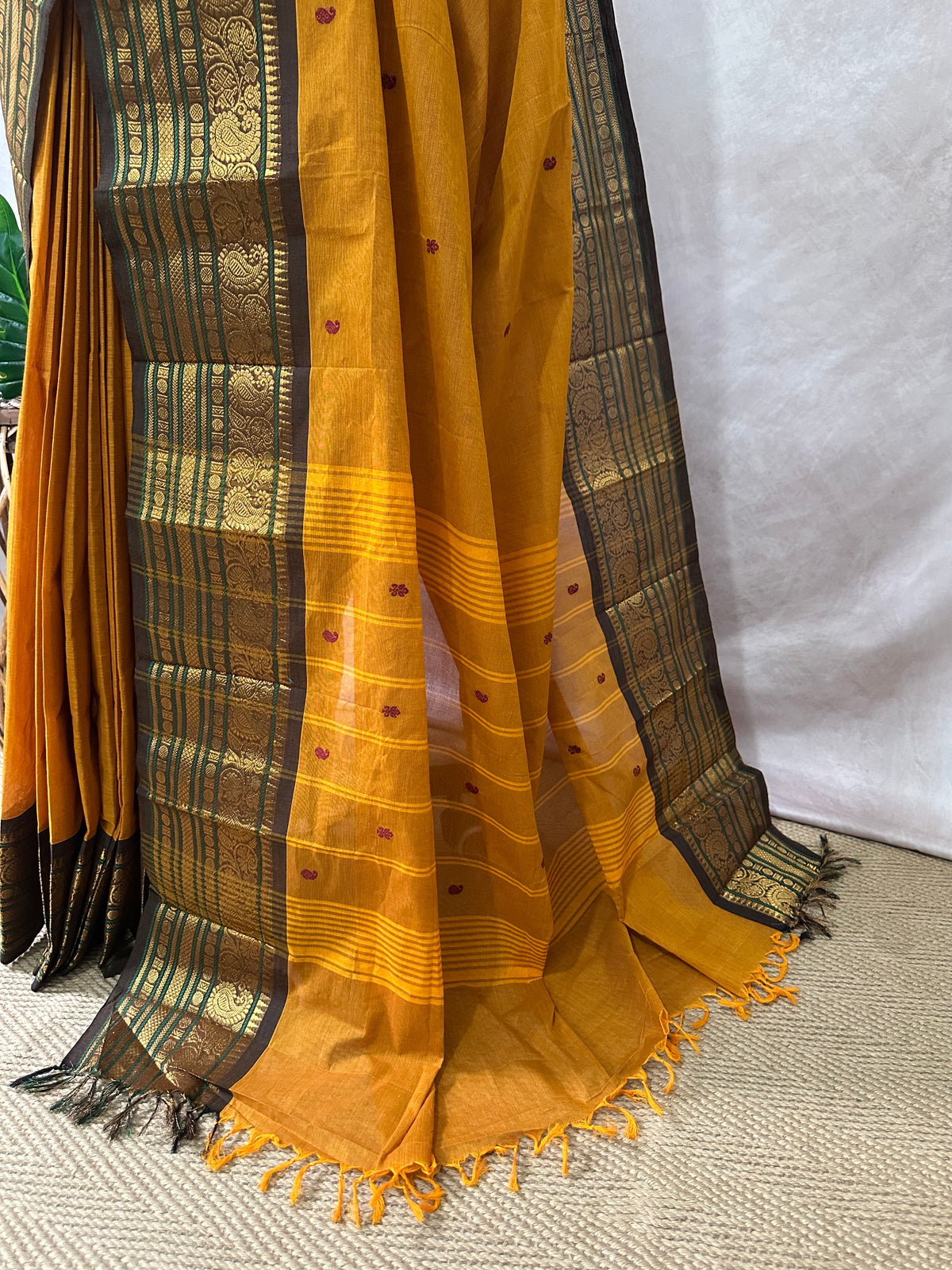 Kanchivaram handloom cotton saree