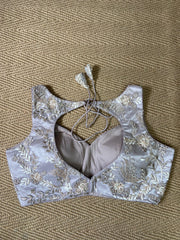 Light gold blouse with bead work