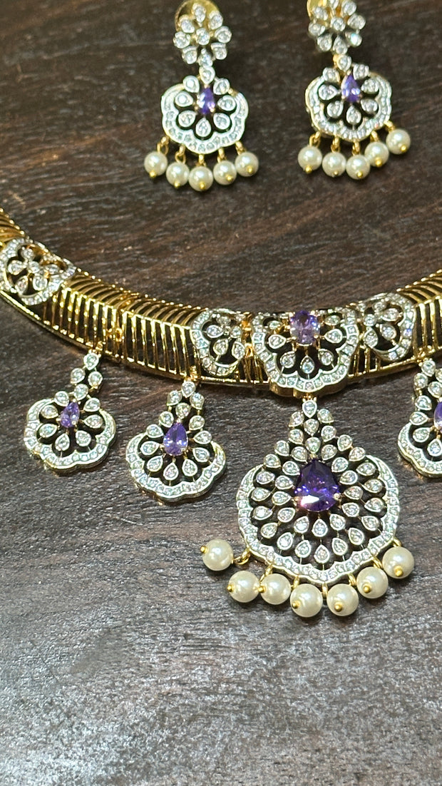 Necklace with earring