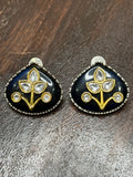 Studs with meenakari