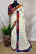 Madras kattam set saree with stitched blouse
