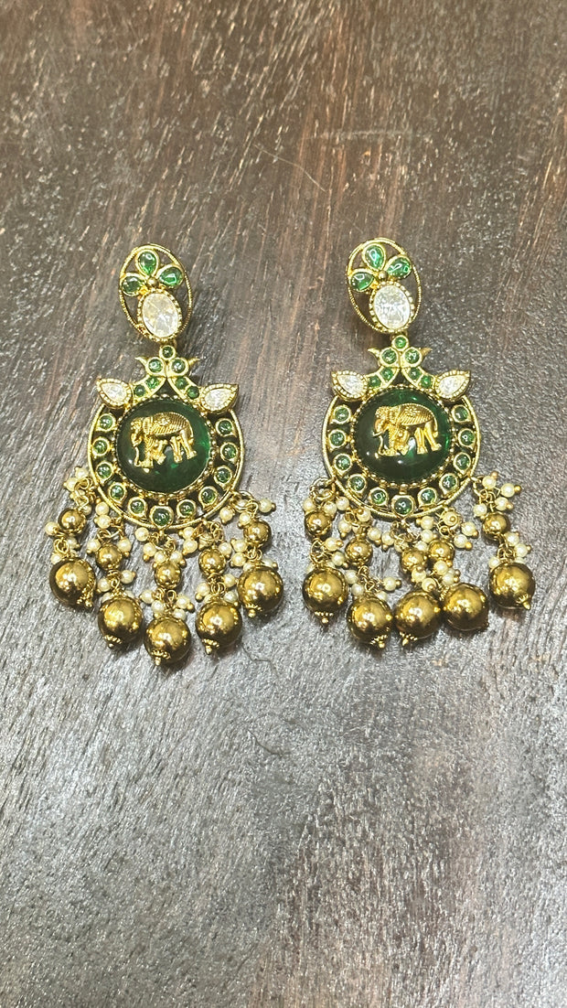 Necklace with earring