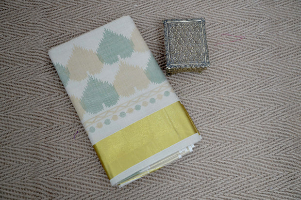 Tissue set saree with digital print