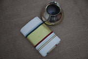 Set mundu with bottle green maroon and gold border