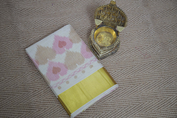 Tissue set saree with digital print