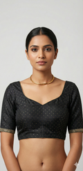 Black designer blouse