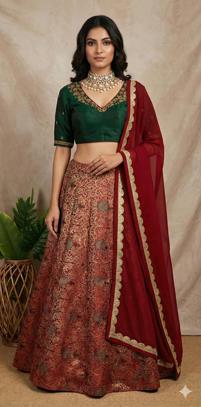 Banarsi brocade lehanga