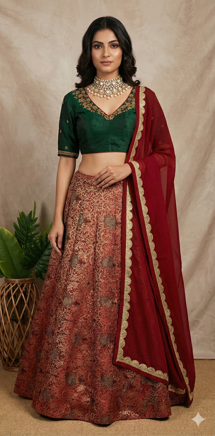 Banarsi brocade lehanga