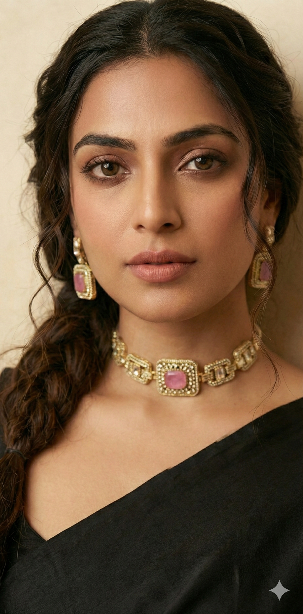 Designer choker with earring