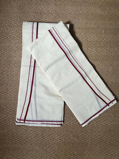 Coffee brown Puliyilakara set mundu