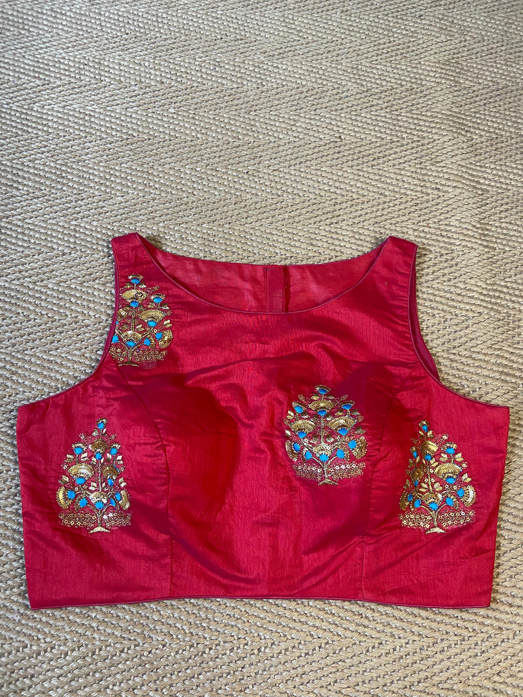 Red blouse